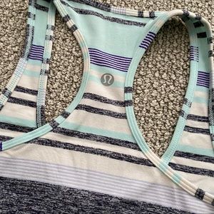 Lululemon striped racer back tank